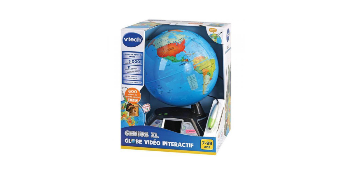 Globe vidéo interactif Genius XL Vtech - Mon cadeau enfant