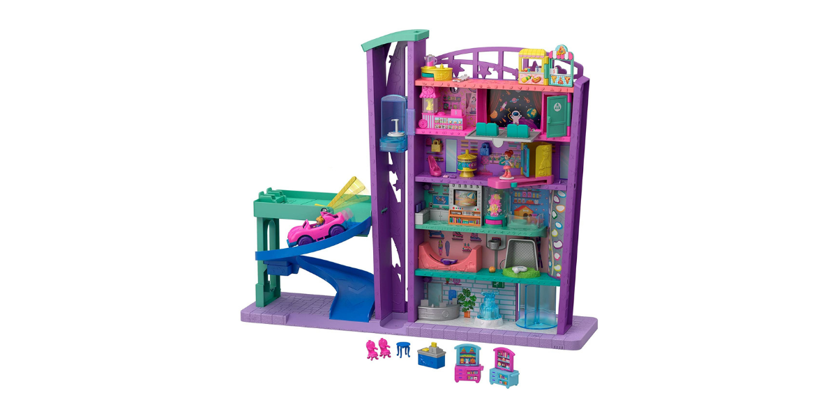 Playset Polly Pocket Le Centre commercial